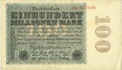 DEUTSCHLAND mark Allemagne. Billet. 100 millions de Série D -