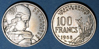 FRANZÖSISCHE MODERNE MÜNZEN 100 francs 4e république (1947-1959). Cochet -