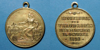 ELSAß Alsace. Mulhouse. Inauguration du vélodrome. Médaille en laiton jaune. 28 mm. -