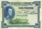 ANDERE AUSLÄNDISCHE SCHEINE 100 pesetas Espagne. Banque d'Espagne. -