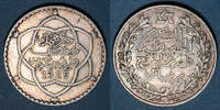 ALTE FRANZÖSISCHE KOLONIEN Maroc, Moulay Hafid (1326-30H = 1908-12), 2 1/2 dirhams 1329H, Paris