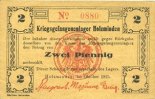 DEUTSCHLAND - KRIEGSGEFANGENENLAGER (1914-1918) 2 pfennig Allemagne. Holzminden. Kriegsgefangenenlager. Billet. octobre 1915 -