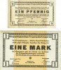 DEUTSCHLAND - KRIEGSGEFANGENENLAGER (1914-1918) 1 pf Allemagne. Königsbrück. Kriegsgefangenenlager - Truppenplatz Königsbrück. Billets. 1 mk -