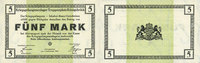 DEUTSCHLAND - KRIEGSGEFANGENENLAGER (1914-1918) 5 mark Allemagne. Königsbrück. Kriegsgefangenenlager - Truppenplatz Königsbrück. Billet. -