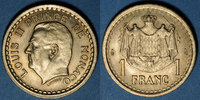 EUROPA Monaco. Louis II (1922-1949). 1 franc n. d. (1943)