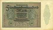 DEUTSCHLAND 500 000 mark Allemagne. Billet. Série AB -
