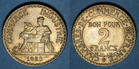 FRANZÖSISCHE MODERNE MÜNZEN 2 francs 3e république (1870-1940). Chambre de commerce -