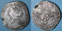 FRANZÖSISCHE KÖNIGLICHE MÜNZEN Charles IX (1560-1574). Teston, 1er type. 1564H. La Rochelle