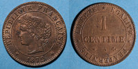 FRANZÖSISCHE MODERNE MÜNZEN 1 centime 3e république (1870-1940). Cérès Ancre -
