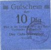 DEUTSCHLAND - NOTGELDSCHEINE (1914-1923) K -Z 10 pf Siemianowitz (Siemanowice, Pologne), Georgshütte, billet n.d., avec cachet violet -
