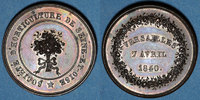MARKEN - JETONS (RECHENPFENNIGE) jeton Versailles, Société d'horticulture de Seine-et-Oise, 1840 cuivre 27,7 mm -