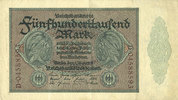 DEUTSCHLAND 500 000 mark Allemagne. Billet. Série D -