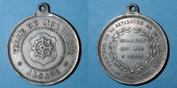 ELSAß Alsace. Mulhouse. Cavalcade de bienfaisance. 18 avril 1881. Médaille en étain. 3