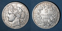 FRANZÖSISCHE MODERNE MÜNZEN 2 francs 3e république (1870-1940). Cérès -