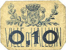 FRANZÖSISCHE NOTSCHEINE 10 centimes Halluin (59). Ville. Billet. -