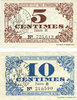 FRANZÖSISCHE NOTSCHEINE Lille (59). Ville. Billet. 5 cmes, 10 cmes 31.10.1917, série B -