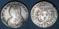 FRANZÖSISCHE KÖNIGLICHE MÜNZEN Louis XV (1715-1774). 1/2 écu aux lauriers Besançon. Atelier rare ! -