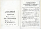 NUMISMATIKBÜCHER Revue suisse de numismatique. -