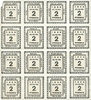DEUTSCHLAND - NOTGELDSCHEINE (1914-1923) K -Z 1 pf Kitzingen. Städtische Sparkasse. Bloc de 2 séries de 8 billets. Type sans filigrane -
