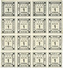 DEUTSCHLAND - NOTGELDSCHEINE (1914-1923) K -Z 1 pf Kitzingen. Städtische Sparkasse. Bloc de 2 séries de 8 billets. Type sans filigrane -
