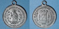 ELSAß Alsace. Cernay. Inauguration de la nouvelle école. 1887. Médaille étain. 28,7 mm