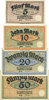 DEUTSCHLAND - NOTGELDSCHEINE (1914-1923) K -Z 5 mark Landsberg a. d. Warthe, Stadt, série de 4 billets 10 mark, 20 mark, 50 mark -