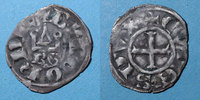 ANDERE FEUDALE MÜNZEN Duché de Bourgogne. Eudes IV (1315-1349). Denier tournois, type avec BG sous le