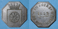 ELSAß Alsace. Molsheim. 1ère Foire. 1852. Jeton laiton octogonal. 28,7 mm.