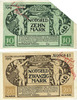 DEUTSCHLAND - NOTGELDSCHEINE (1914-1923) K -Z Lichtenfels a. Main, Distriktsgemeinde, billets, 10 mk, 20 mk 8.11.1918, annulation... -