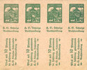 DEUTSCHLAND - NOTGELDSCHEINE (1914-1923) K -Z 10 pf Lichtenfels a. Main, H. O. Schulze Buchhandlung, billet . Page de 8 ex. -