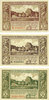 DEUTSCHLAND - NOTGELDSCHEINE (1914-1923) K -Z 10 pf Lötzen (Gizycko, Pologne), Stadt, série de 3 billets 25 pf, 50 pf -