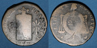 FRANZÖSISCHE MODERNE MÜNZEN Convention (1792-1793). 2 sols aux balances, type sans date