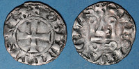 FRANZÖSISCHE KÖNIGLICHE MÜNZEN Philippe VI (1328-1350). Denier tournois avec châtel meublé d'un besant