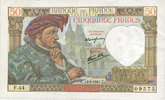50 francs 13.3.1941 BANKNOTEN DER BANQUE DE FRANCE Banque de France. Billet.   Jacques Coeur, vz