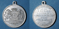 ELSAß Alsace. Mulhouse. 4e festival des chorales d'Alsace-Lorraine. 1900. Médaille en