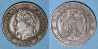FRANZÖSISCHE MODERNE MÜNZEN 2 centimes 2e empire (1852-1870). tête laurée Bordeaux -