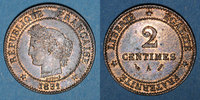 FRANZÖSISCHE MODERNE MÜNZEN 2 centimes 3e république (1870-1940). Cérès -