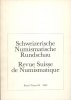 NUMISMATIKBÜCHER Revue suisse de numismatique. -