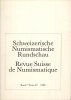 NUMISMATIKBÜCHER Revue suisse de numismatique. -