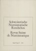 NUMISMATIKBÜCHER Revue suisse de numismatique. -