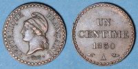 FRANZÖSISCHE MODERNE MÜNZEN 1 centime 2e république (1848-1852). -