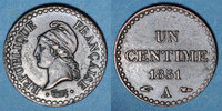 FRANZÖSISCHE MODERNE MÜNZEN 1 centime 2e république (1848-1852). -