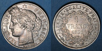 FRANZÖSISCHE MODERNE MÜNZEN 1 franc 2e république (1848-1852). -