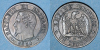 FRANZÖSISCHE MODERNE MÜNZEN 2e empire (1852-1870). 1 centime, tête nue, 1854BB. Strasbourg