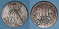 ALTDEUTSCHLAND MÜNZEN Münster. Evêché. Frédéric Christian de Plettenberg (1688-1703). 3 pfennig 1703