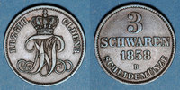 ALTDEUTSCHLAND MÜNZEN 3 schwaren Oldenbourg. Nicolas Frédéric Pierre (1853-1900). -