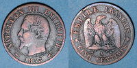 FRANZÖSISCHE MODERNE MÜNZEN 5 centimes 2e empire (1852-1870). tête nue -