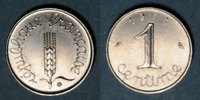 FRANZÖSISCHE MODERNE MÜNZEN 5e république (1959- /). 1 centime épi 1973