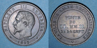 FRANZÖSISCHE MODERNE MÜNZEN 10 centimes 2e empire (1852-1870). Module de Visite de Lille -