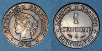 FRANZÖSISCHE MODERNE MÜNZEN 1 centime 3e république (1870-1940). Cérès -
